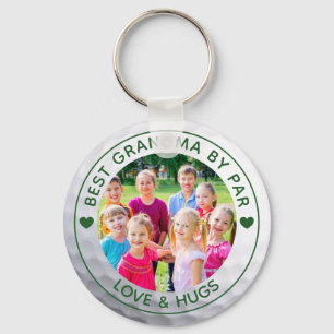 Golfer BEST GRANDMA DOOR PAR Foto aangepast Sleutelhanger
