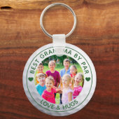 Golfer BEST GRANDMA DOOR PAR Foto aangepast Sleutelhanger (Voorkant)