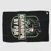 Golfer Best Grandpa by Par Golfhanddoek (Horizontaal)