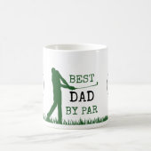 Golfer BESTE DAD VAN PAR Monogram Koffiemok (Center)