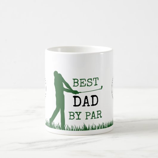 Golfer BESTE DAD VAN PAR Monogram Koffiemok (Center)