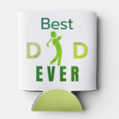 Golfer beste vader ooit foto collage vaders dag blikjeskoeler (Achterkant)