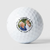 Golfer Biggest Fan - GRANDPA - Persoonlijke foto Golfballen (Voorkant)