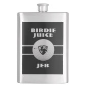 Golfer Birdie Humor Sports Golf Game Custom Black Flacon (Voorkant)