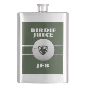 Golfer Birdie Humor Sports Golf Game Monogrammed Flacon (Voorkant)