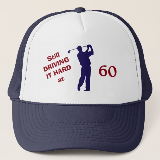 Golfer Birthday 60 Trucker Pet (Voorkant)