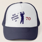 Golfer Birthday 70 Trucker Pet (Voorkant)