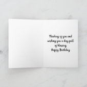 Golfer Birthday Card Kaart (Binnen)