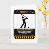Golfer Birthday Card Kaart (Gele Bloem)