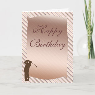 Golfer Birthday Card Kaart