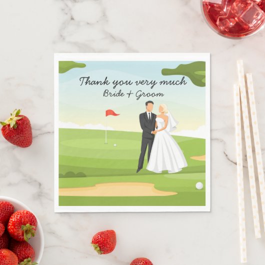 Golfer Bride en Groom Wedding bij Golfcursus Servet (Insitu)