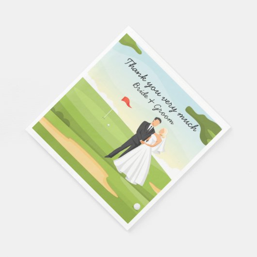 Golfer Bride en Groom Wedding bij Golfcursus Servet (Hoek)