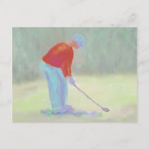 Golfer, Briefkaart