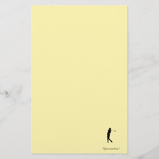 Golfer Briefpapier (Voorkant)