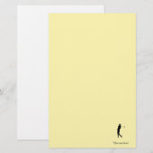 Golfer Briefpapier (Voorkant / Achterkant)