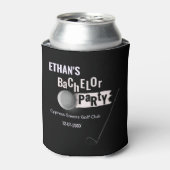 Golfer bruidegom Golf Bachelor Party Golfspel Stij Blikjeskoeler (Blikje Voorkant)