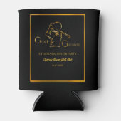 Golfer bruidegom Golf Bachelor Party -  Luxe Stijl Blikjeskoeler (Voorkant)