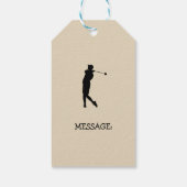 Golfer Cadeaulabel (Achterkant)