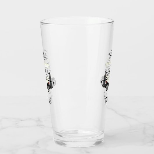 Golfer Cart Pint Drink Glas (Links)