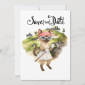 Golfer Cat Bride Bachelorette Party Vrouw Golfer Kaart (Voorkant)