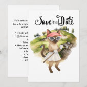 Golfer Cat Bride Bachelorette Party Vrouw Golfer Kaart (Voorkant / Achterkant)