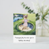 Golfer Cat-liefhebbers krijgen snel herstel Briefkaart (Staand voorkant)