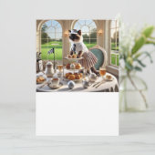 Golfer Cat toernooi Kaart (Staand voorkant)