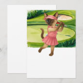 Golfer Cat  tournament Kaart (Voorkant / Achterkant)