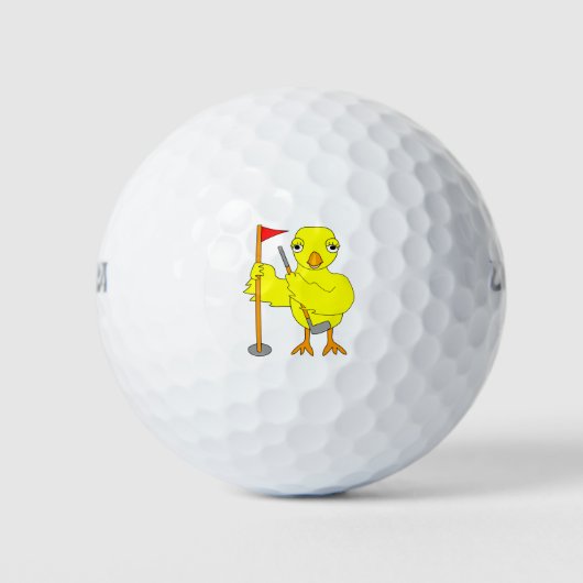 Golfer Chick Golfballen (Voorkant)