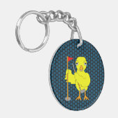 Golfer Chick Sleutelhanger (Voorkant Links)