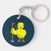Golfer Chick Sleutelhanger (Achterkant)