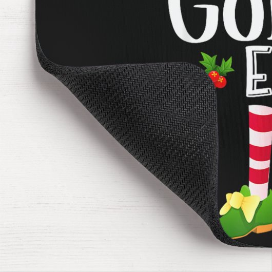 Golfer Christmas Elf Matching Pajama X-mas Party Muismat (Hoek)