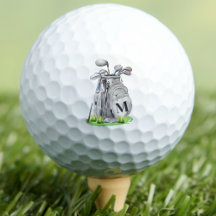 Golfer Classic Initiaal Monogram