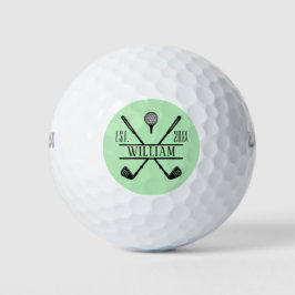 Golfer Cross Club Golfballen