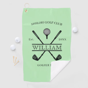 Golfer Cross Club Golfhanddoek