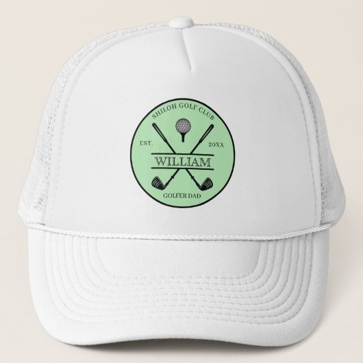 Golfer Cross Club Trucker Pet (Voorkant)
