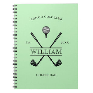 Golfer Cross Club Voortgangslogboek Notitieboek