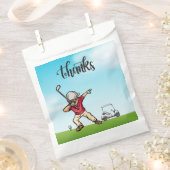 Golfer-dabbing op golfbanen bedankt bedankt bedankzakje (Geknipt)