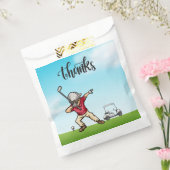 Golfer-dabbing op golfbanen bedankt bedankt bedankzakje (Gezegeld)