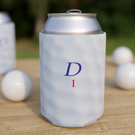 Golfer Dad Dimple Monogram Golf Ball Blikjeskoeler