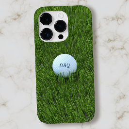 Golfer Dad Golf Ball in Rough Monogram Green Case-Mate iPhone 14 Pro Hoesje