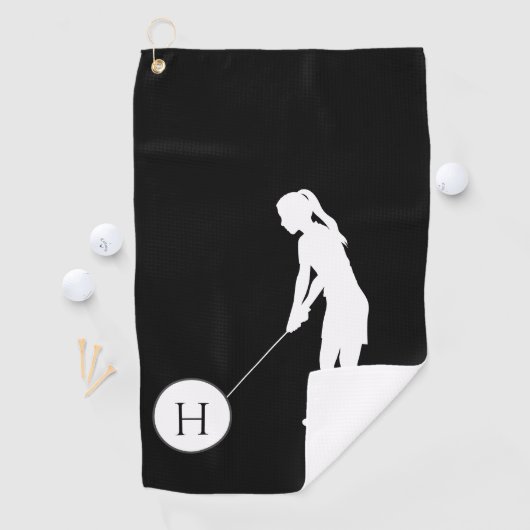 Golfer dames Golf Golfhanddoek (Insitu)