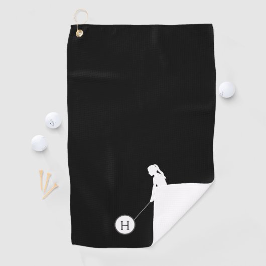 Golfer dames Golf Golfhanddoek (Insitu)