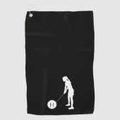 Golfer dames Golf Golfhanddoek (Voorkant)