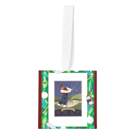 " Golfer" Decoratie (Voorkant)