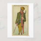 Golfer die een ramp had op de links briefkaart (Voorkant)