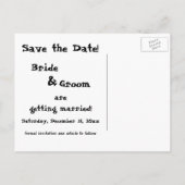 Golfer die Golf speelt, bespaar de Datum! Aankondigingskaart (Achterkant)