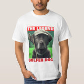 Golfer Dog T-shirt (Voorkant)