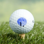 Golfer en een Blue Moon Inspirerend Shoot voor de Golfballen (Insitu Shirt)