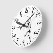 Golfer en gepersonaliseerde naam en jaar Wall Ronde Klok (Hoek)